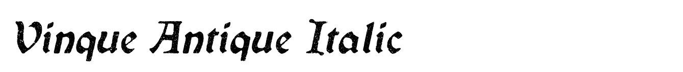 Vinque Antique Italic